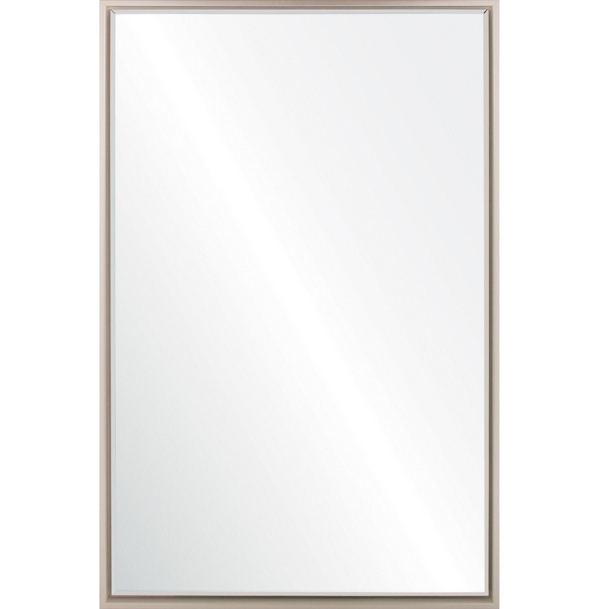 Mirror Image Home - White & Silver Floated Panel Wall Mirror | Fig Linens