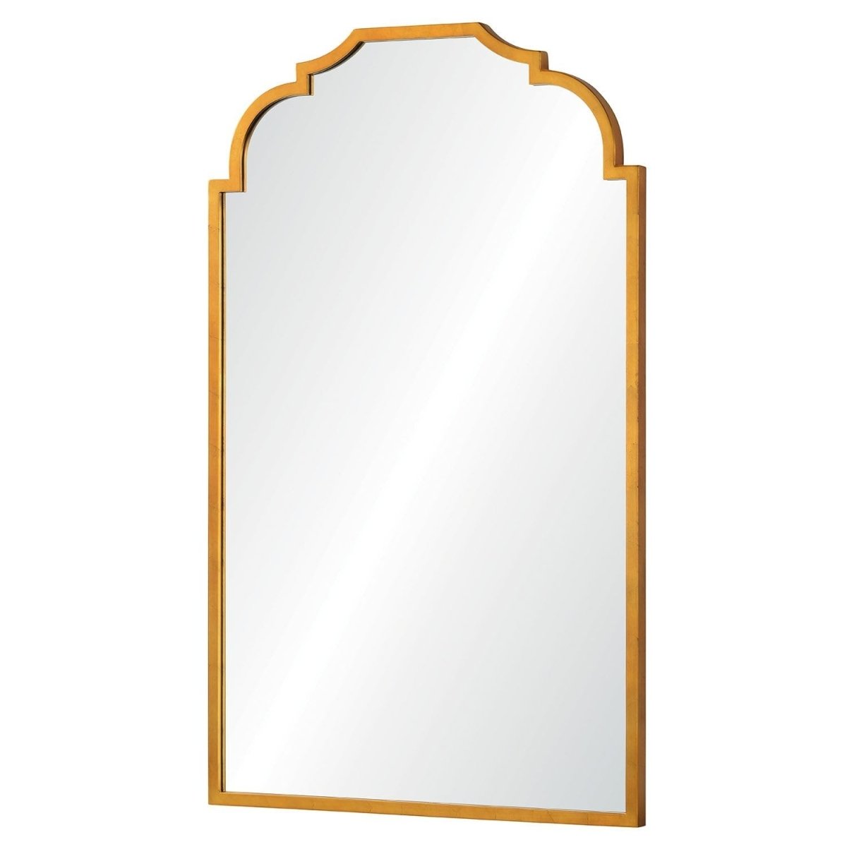 Fig Linens - Arc de Triomphe Gold Mirror by Barclay Butera | Mirror Image Home - Side