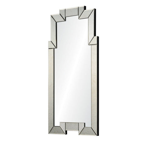 Fig Linens - Antiqued Mirror Framed Mirror by Barclay Butera | Mirror Image Home - Side