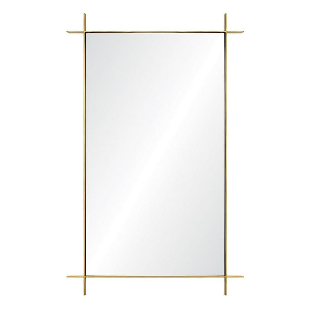 Fig Linens - Sienna Burnished Brass Mirror by Barclay Butera | Mirror Image Home