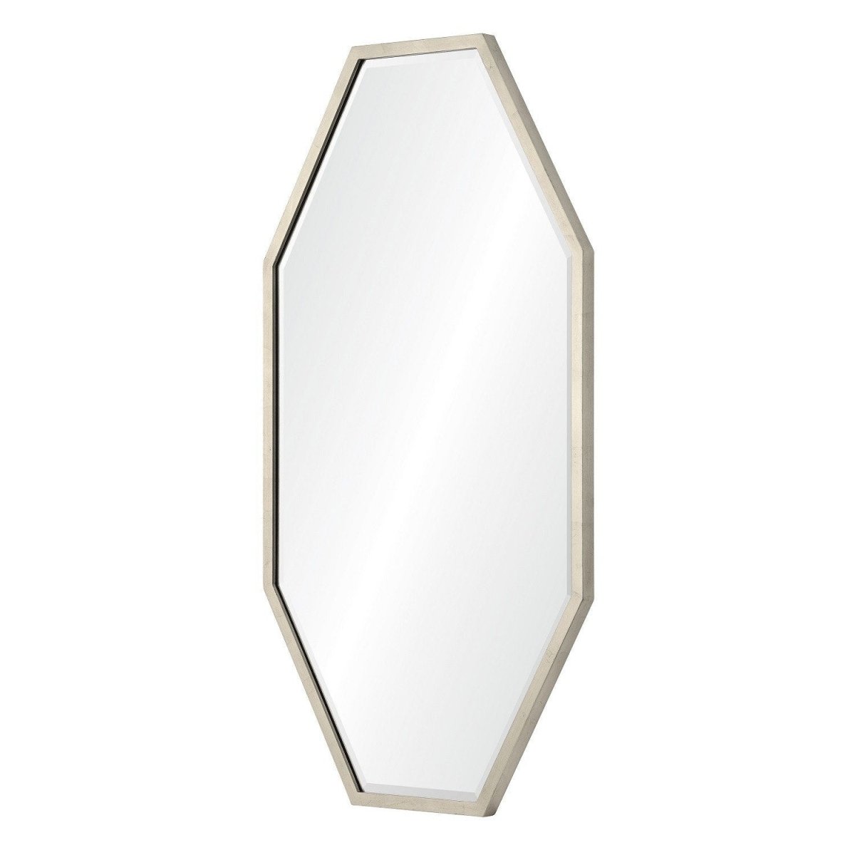 Fig Linens - Milan Silver Wall Mirror by Barclay Butera | Mirror Image Home - Side