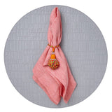 Chequer Black & Gray Round Placemats by Mode Living - Reversible Placemats