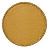 Gold Coco Round Placemats by Mode Living | Fig Linens