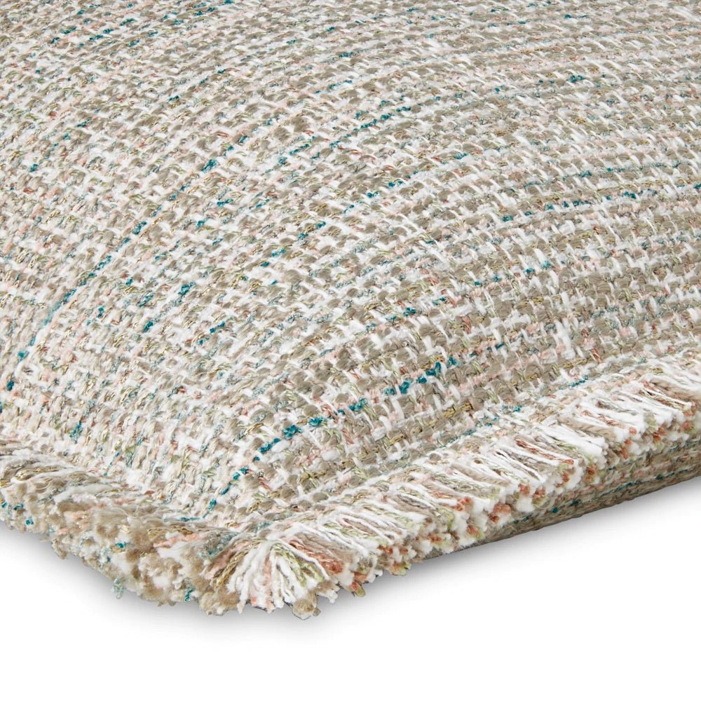 Sol Tweed Decorative Pillow with Fringe by Mode Living | Fig Linens