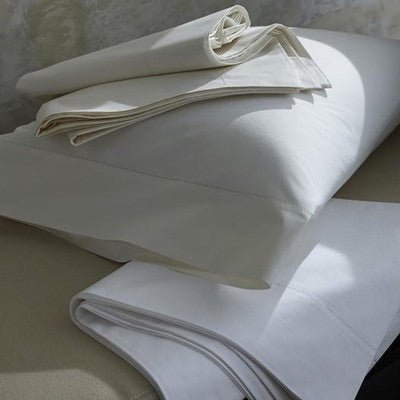 Classic Natural Percale Sheets and Cases by Scandia Home | Fig Linens and Home