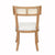 Fig Linens - Worlds Away Britta Cerused Oak Klismos Dining Chair  - Back