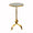 Barclay Round Gold Cigar Table by Worlds Away | Fig Linens and Home
