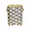 Bamboo Square Wastebasket with Lion Handles | Fig Linens