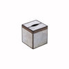 Worlds Away - Antique Mirror Tissue Box Cover with Scalloped Edges | Fig Linens
