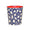 Worlds Away - Gaston Navy & Cream Oval Wastebasket | Fig Linens and Home