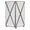 White Glass & Silver Wastebasket by Worlds Away | Fig Linens