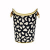 Fig Linens - Worlds Away Leopard Print Wastebasket 