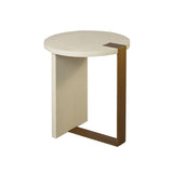 Harrington Cream Shagreen Side Table by Worlds Away | Fig Linens