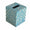 Turquoise & Cream Zebra Tissue Box Cover by Worlds Away | Fig Linens