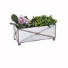 Worlds Away Rectangular Crosshatch Mirrored Planter | Fig Linens and Home