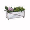 Worlds Away Rectangular Crosshatch Mirrored Planter | Fig Linens and Home