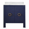 Blanche Navy Bath Vanity by Worlds Away | Fig Linens and Home