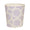 Lavender & Cream Oval Wastebasket by Worlds Away | Fig Linens