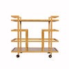 Fig Linens - Ireland Gold Bar Cart by Worlds Away 
