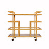 Fig Linens - Ireland Gold Bar Cart by Worlds Away 