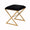 X Bench in Gold with Black Velvet Fabric | Fig Linens and Home