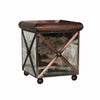Antique Mirror Crosshatch Planter by Worlds Away | Fig Linens