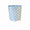 Worlds Away - Morocco Blue & Silver Leaf Wastebasket | Fig Linens and Home