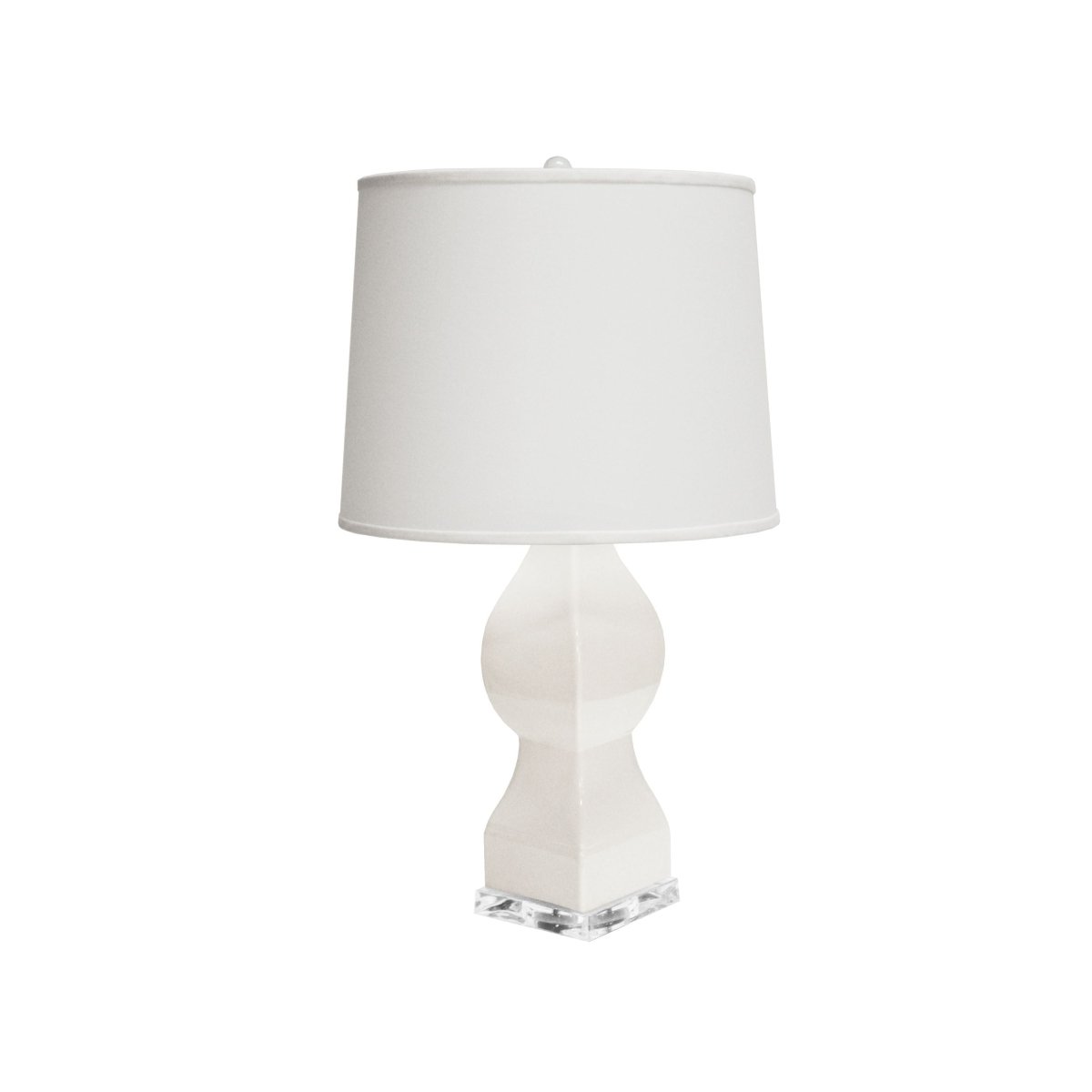 Fig Linens - Gwyneth White Table Lamp by Worlds Away - Angle