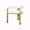 Jude White Linen & Burl Wood Chair by Worlds Away | Fig Linens