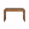 Worlds Away Petra Dark Burl Wood Waterfall Edge Desk with Drawers | Fig Linens