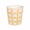 Worlds Away - Cream Oval Wastebasket with Yellow Squares | Fig Linens