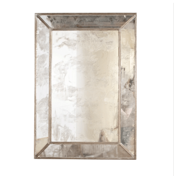 Dion Antique &amp; Silver Leaf Mirror by Worlds Away | Fig Linens