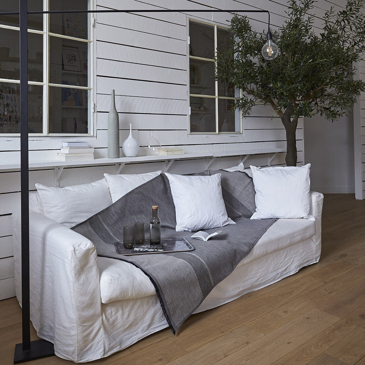 Slow Life Nomad Clay Throw by Le Jacquard Français | Fig Linens