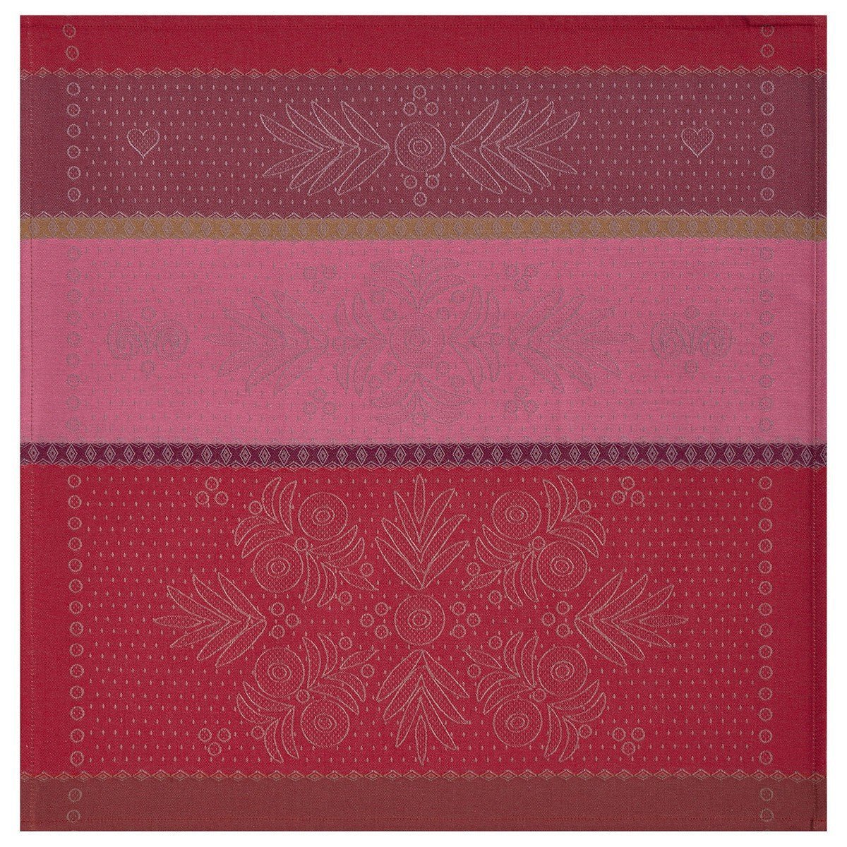 Fig Linens - Le Jacquard Francais - Vent D’Ouest Strawberry Napkin