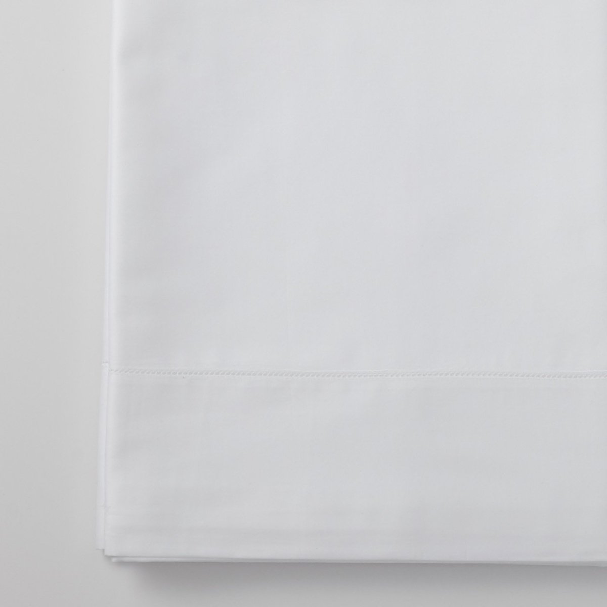 White Stresa Flat Sheets by Scandia Home | Fig Linens