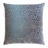 Triangles Dusk Velvet Pillows by Kevin O'Brien Studio | Fig Linens