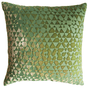 Triangles Grass Velvet Pillows by Kevin O'Brien Studio | Fig Linens