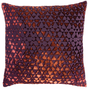 Fig Linens - Triangles Wildberry Velvet Pillows by Kevin O'Brien Studio 