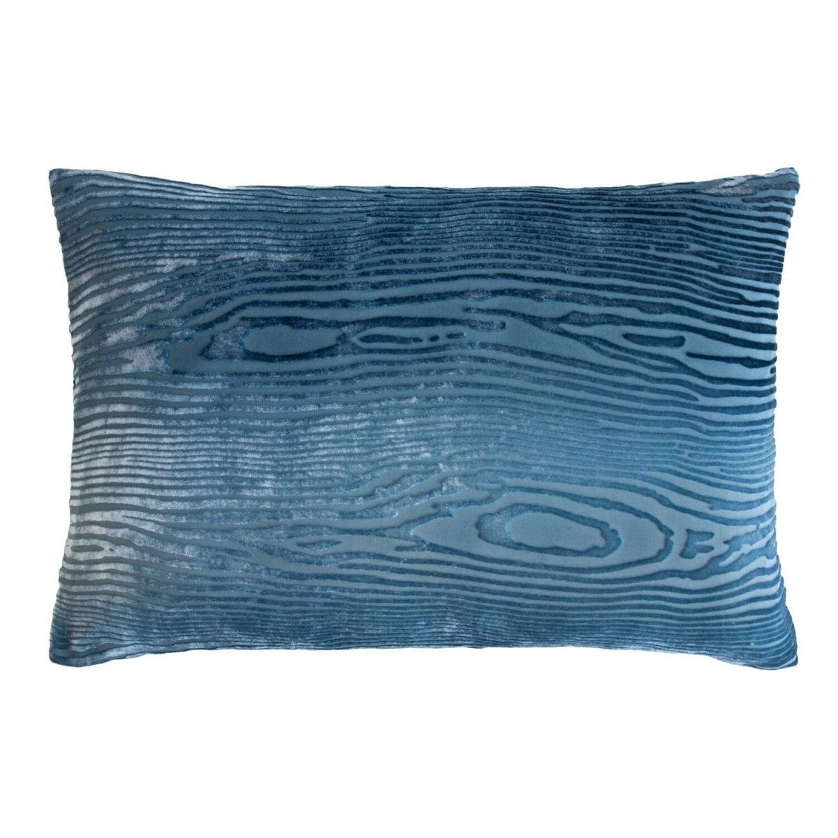 Woodgrain Denim Velvet Pillows by Kevin O'Brien Studio | Fig Linens