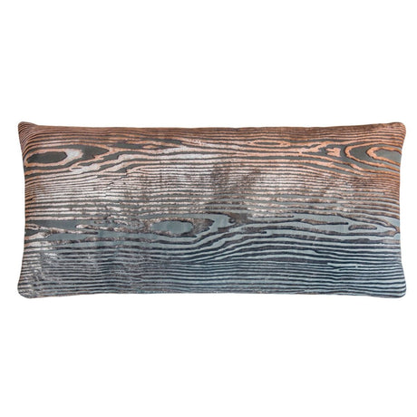 Woodgrain Gunmetal Velvet Pillows by Kevin O'Brien Studio | Fig Linens