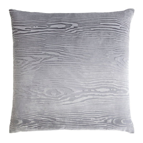 Fig Linens- Woodgrain Silver Gray Velvet Pillows by Kevin O'Brien Studio