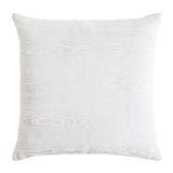 Woodgrain White Square Velvet Pillows by Kevin O'Brien Studio | Fig Linens