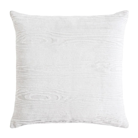 Woodgrain White Square Velvet Pillows by Kevin O'Brien Studio | Fig Linens