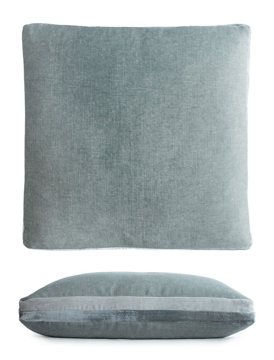 Sage Double Tuxedo Pillow by Kevin O'Brien Studio | Fig Linens