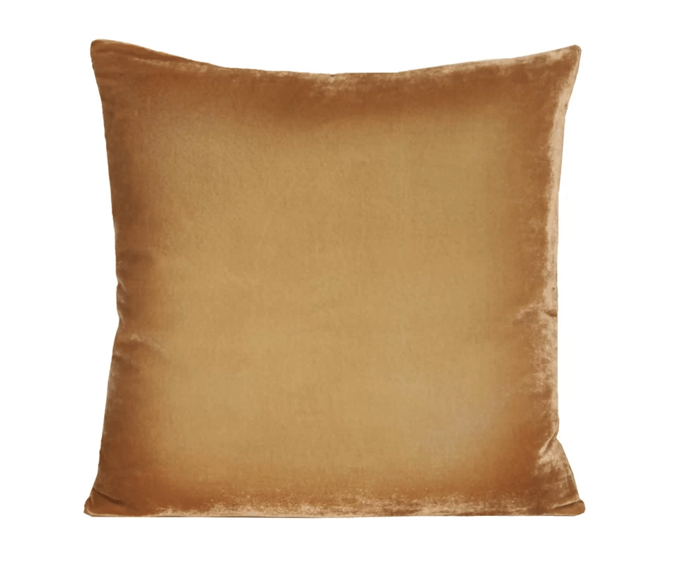 Fig Linens - Ombre Gold Beige Velvet Pillows by Kevin O'Brien Studio