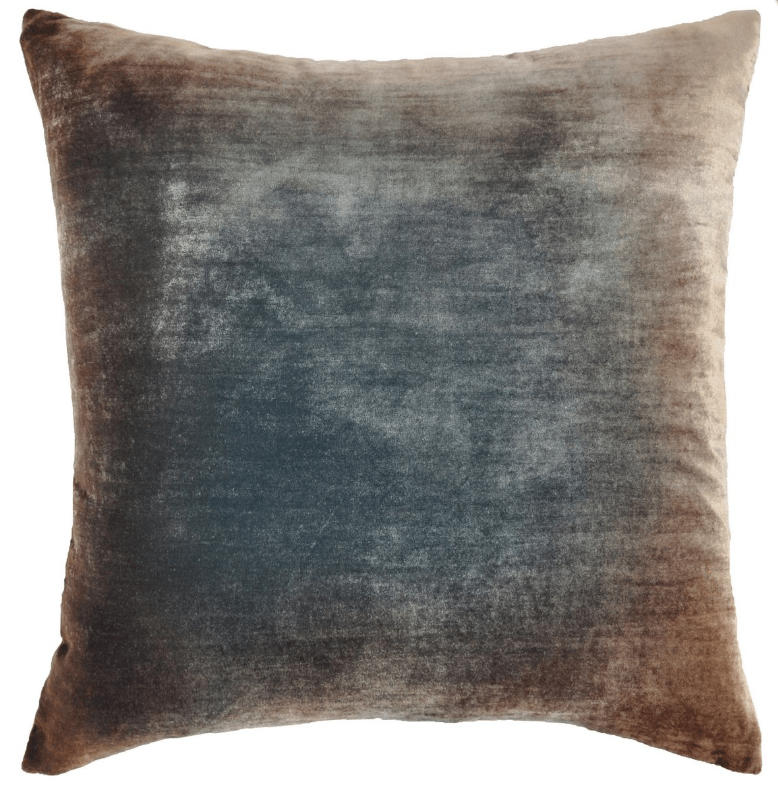 Fig Linens - Ombre Gunmetal Velvet Pillows by Kevin O'Brien Studio