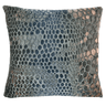 Kevin O'Brien Studio Snakeskin Velvet Pillows in Gunmetal | Fig Linens