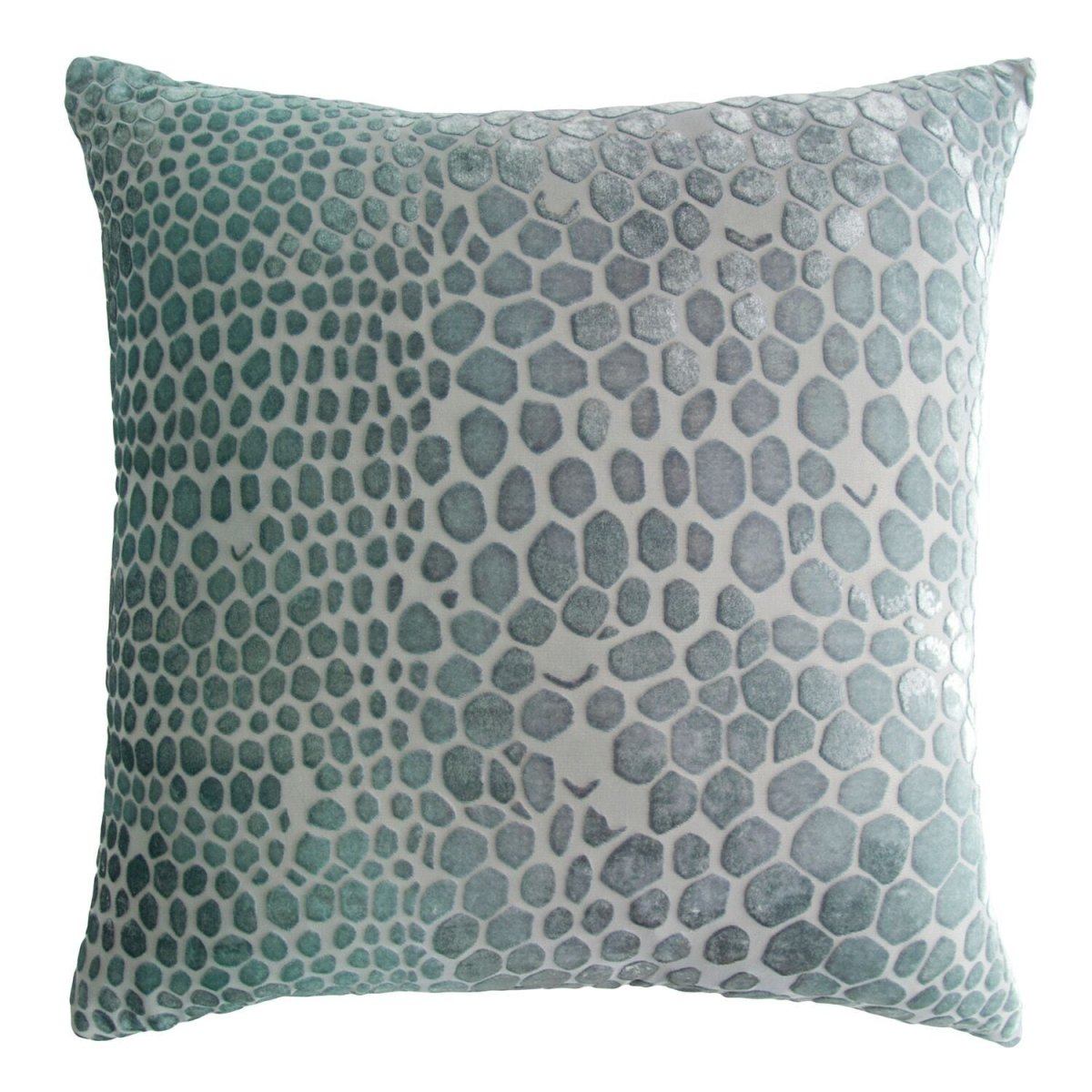 Kevin O'Brien Studio - Jade Snakeskin Velvet Pillows | Fig Linens