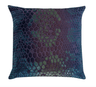 Kevin O'Brien Studio Snakeskin Velvet Pillows in Peacock | Fig Linens