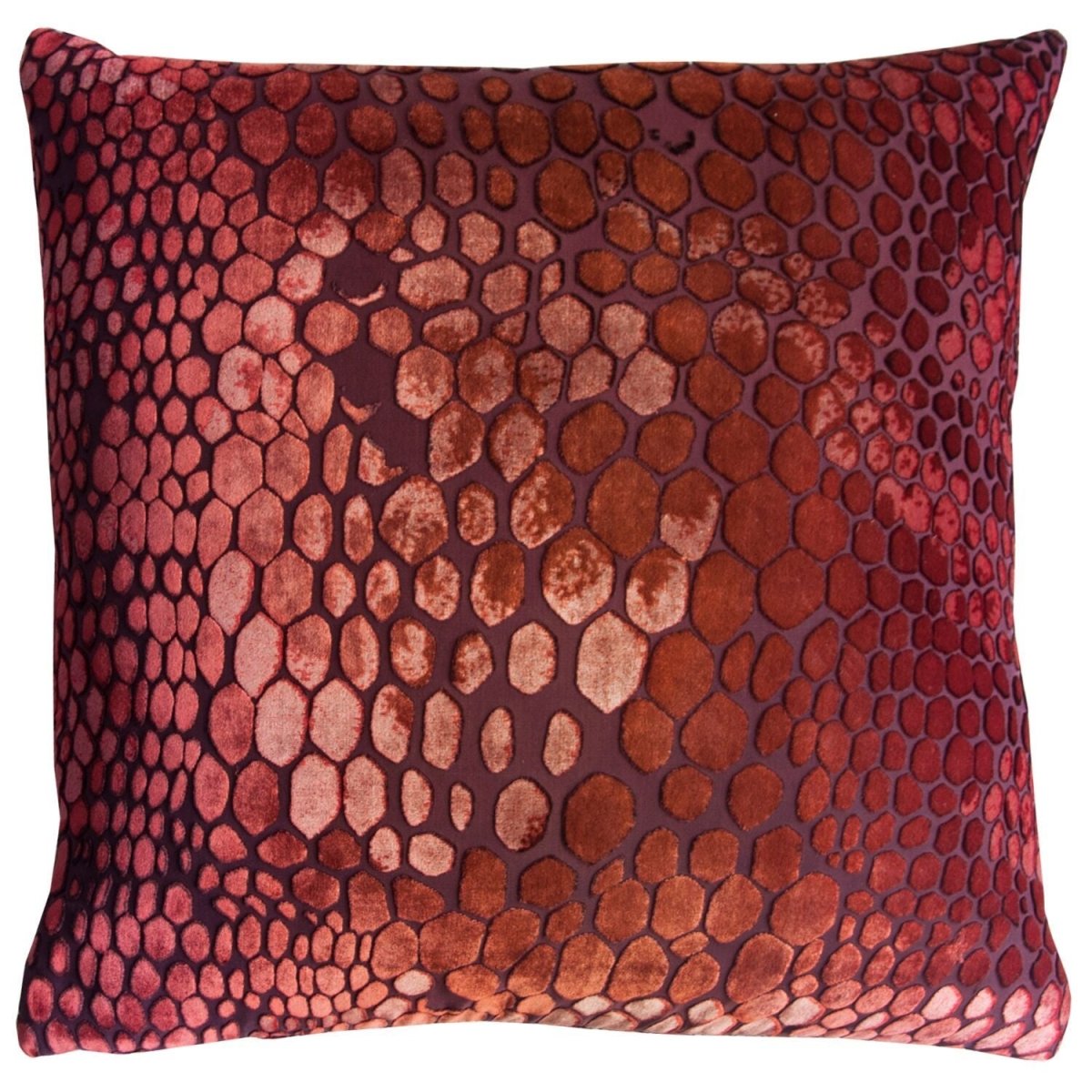 Wildberry Snakeskin Velvet Pillows by Kevin O’Brien Studio - Fig Linens